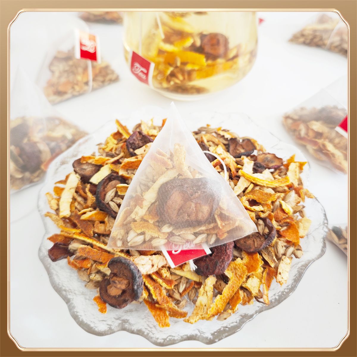 Mai Ya Shan Zhi Chen Pi Tea 200g三角免煮茶包麦芽山楂陈皮泡水 - Image 3