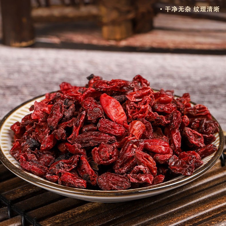 Dried Cornus Fruit Shan Zhu Yu 250g Pitted Asiatic Dogwood for TCM Herbal Decoctions and Medicated Cooking - Image 2