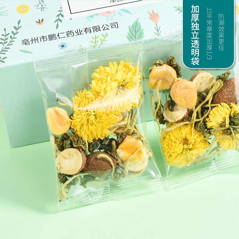 Pang Da Hai Chrysanthemum Tea Bags 7-Ingredient Clearing Blend with Luo Han Guo 12 Bags 84g - Image 3