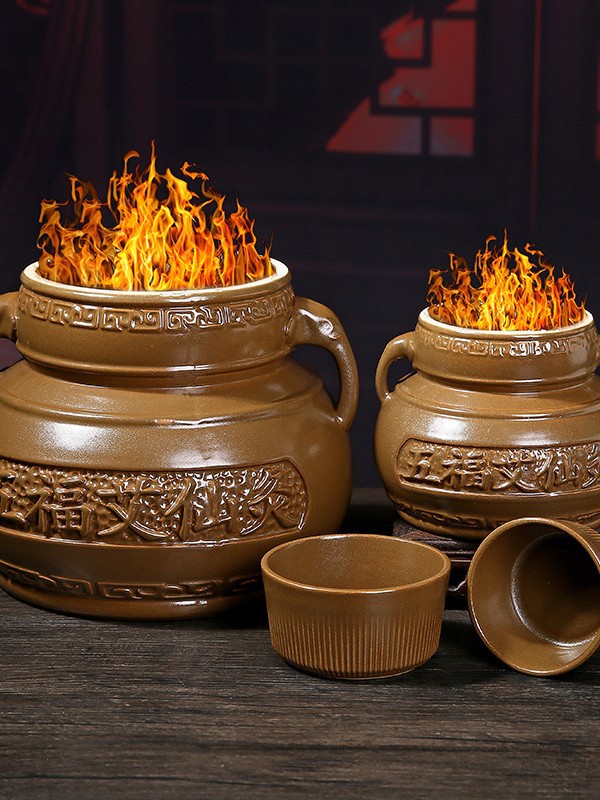 Wen Yang Guan Warming Jar Large Ceramic Moxibustion Tool for Navel and Abdominal Care 850g - Image 2