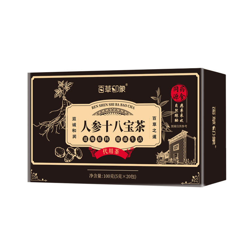 Ginseng Eighteen Treasure Herbal Tea Ren Shen Shi Bao Cha 100g Daily Wellness Blend for Hot Brewing - Image 5