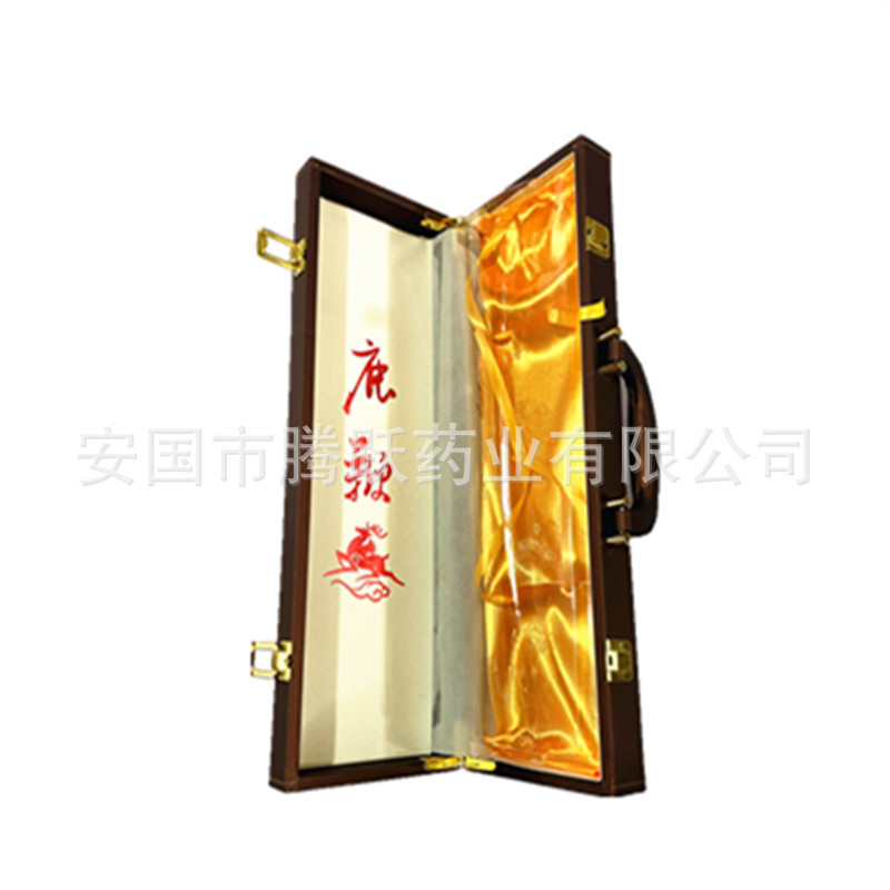 Deer Antler Gift Box Leather Presentation Case 45cm 50cm 60cm Bronze Finish - Image 2