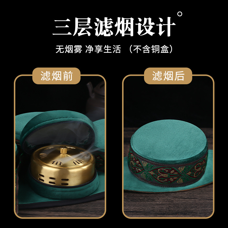 Smokeless Moxa Cloth Cover Portable Moxibustion Box Cotton Warming Device for Body Care - Image 3