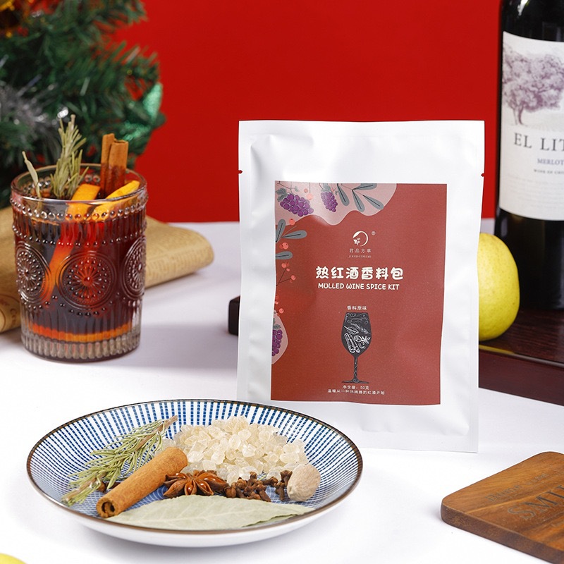 Mulled Wine Christmas Spice Pack 40g Boxed Aromatic Blend for Festive Hot Red Wine - Image 2