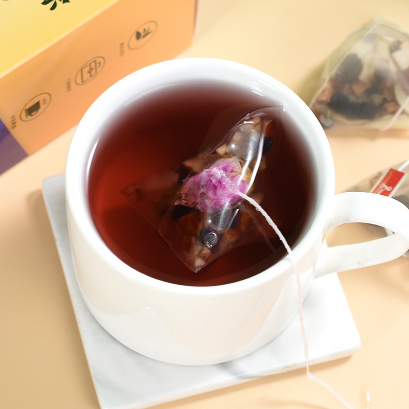 Black Goji Berry Mulberry Rose Tea Bags 120g Daily Wellness Blend with Lily Poria and Jujube - Image 2