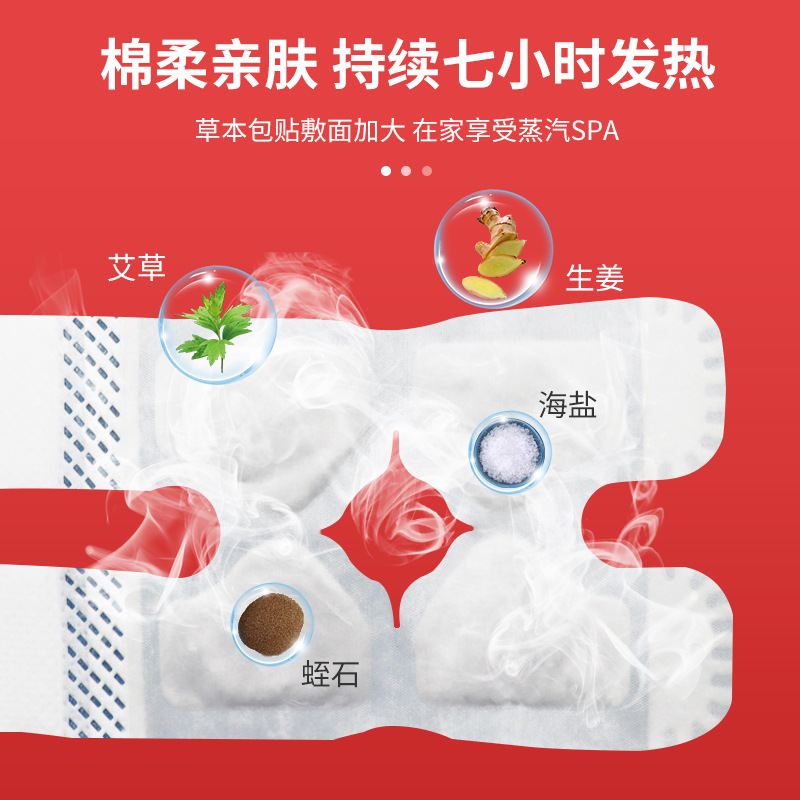 Moxa Warming Patch Ai Cao 艾草 Heat Therapy Patches for Neck Knees Waist and Feet 6 Hour Warmth 80g Bag - Image 2