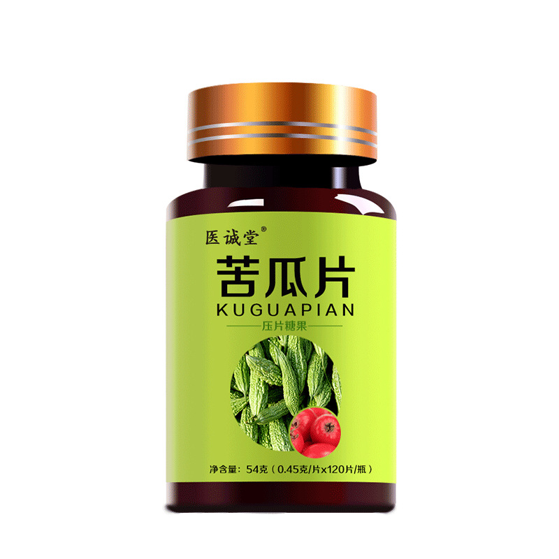 Bitter Melon Tablets 120 Count Herbal Pressed Candy with Winter Melon Lotus Leaf Hawthorn Lily Cassia Seed 36g - Image 5
