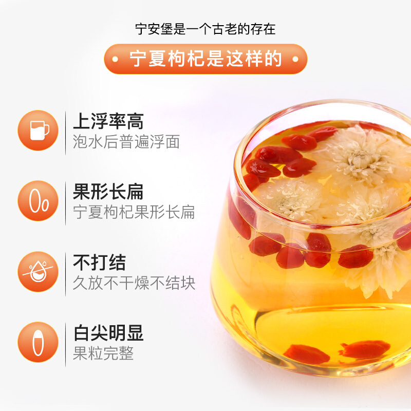 Ning'an Bao First Harvest Goji Berries Ready to Eat Premium Large Fruit 250g - Image 2