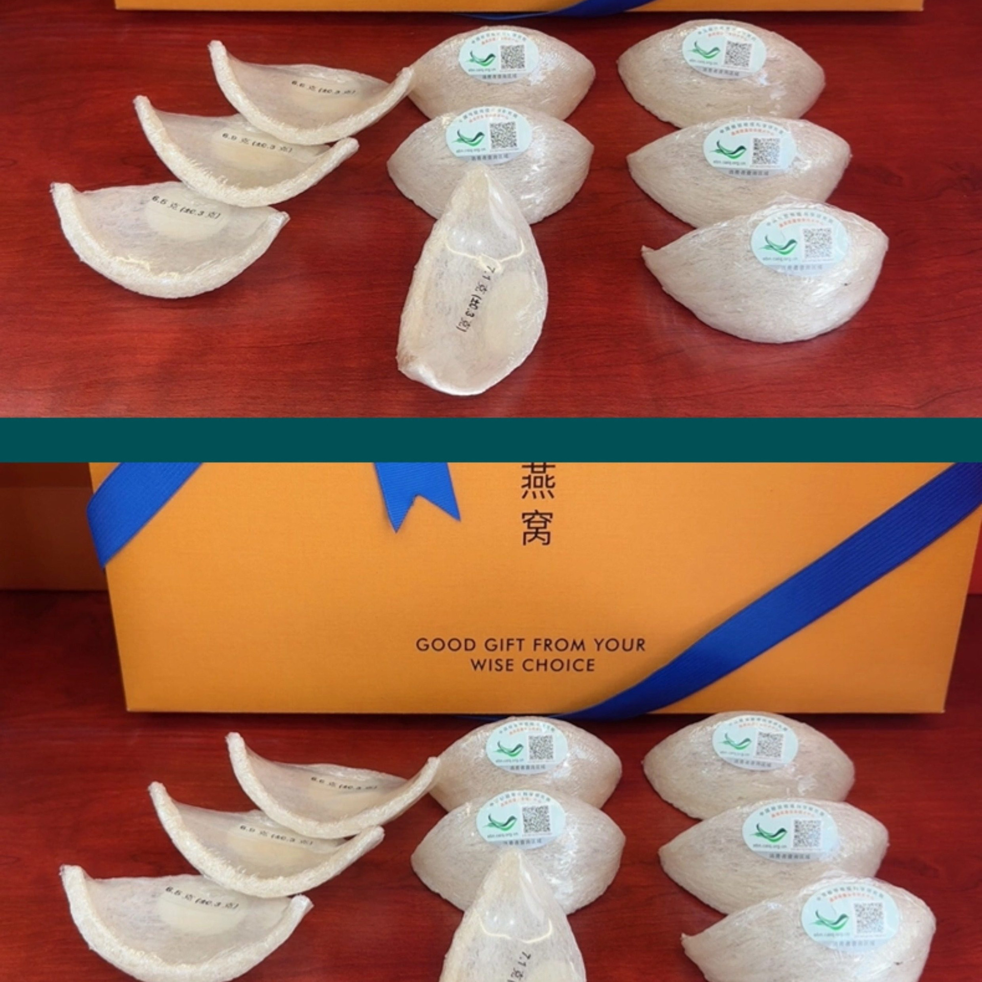 Premium White Bird's Nest Yan Wo Golden Swiftlet Nest Cups 100g Gift Box for Nourishing Soups - Image 4