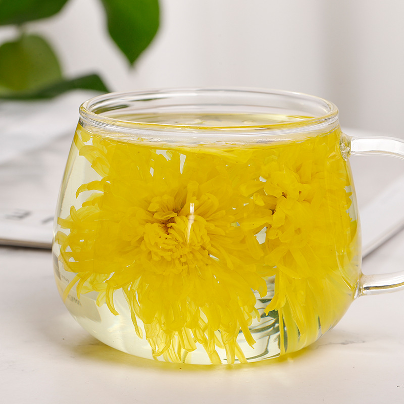 Golden Silk Chrysanthemum Tea (Chrysanthemum morifolium) — Huangshan Whole-Flower Herbal Tea, 15g Jar - Image 3