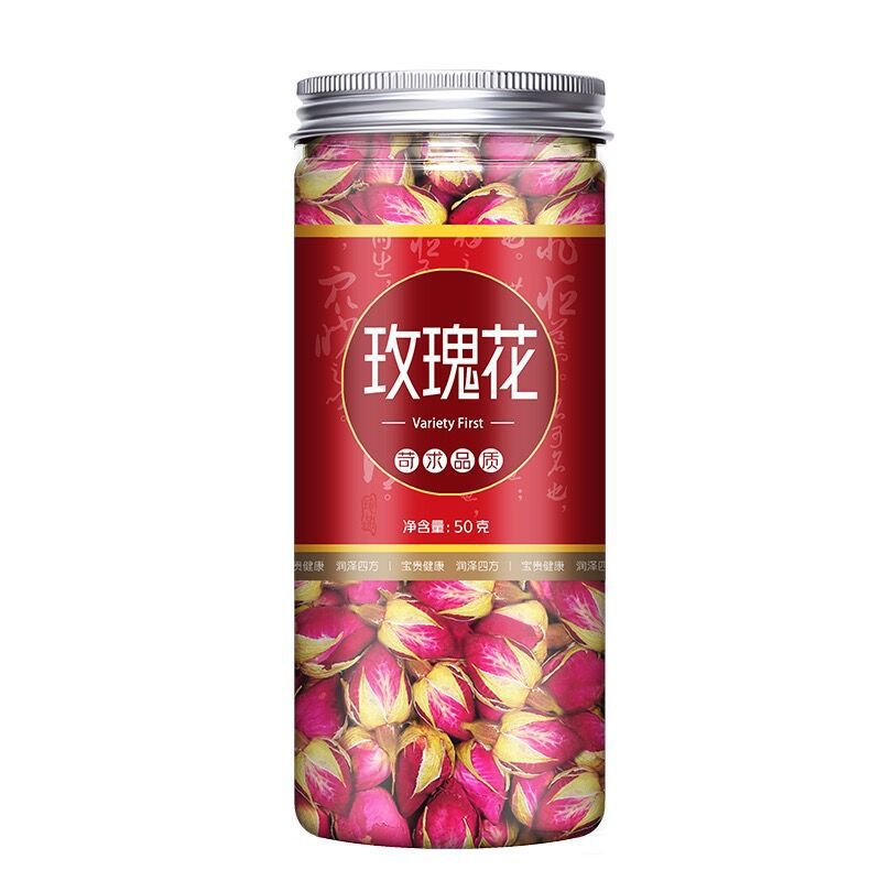 Dried Rose Bud Tea Pingyin Shandong Unsulfured Rosebuds Loose Herbal Flower Tea 50g Bottle - Image 2