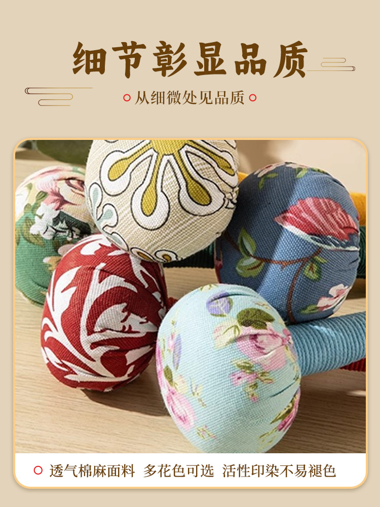 Dragon Boat Festival Mugwort Hammer Gift Box Set 33cm Mugwort Massage Hammer for Neck Shoulder Waist and Legs - Image 4