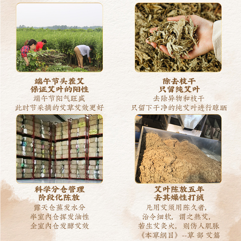 Five Year Aged Mugwort Moxa Rolls 1.8cm x 20cm for Moxibustion Body Warming - Image 2
