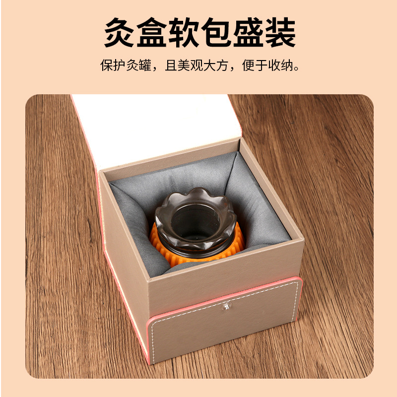 Bian Stone Moxibustion Jar with Lotus Rim Anti-Scald Design Gua Sha Cup Home Warming Therapy Set - Image 3