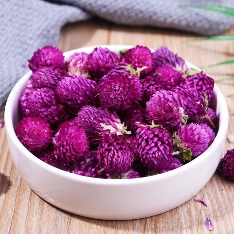 Globe Amaranth Flower 500g Qian Ri Hong Dried Herbal Tea Flowers Loose Bulk for Blending with Rose Lemon Jasmine - Image 4