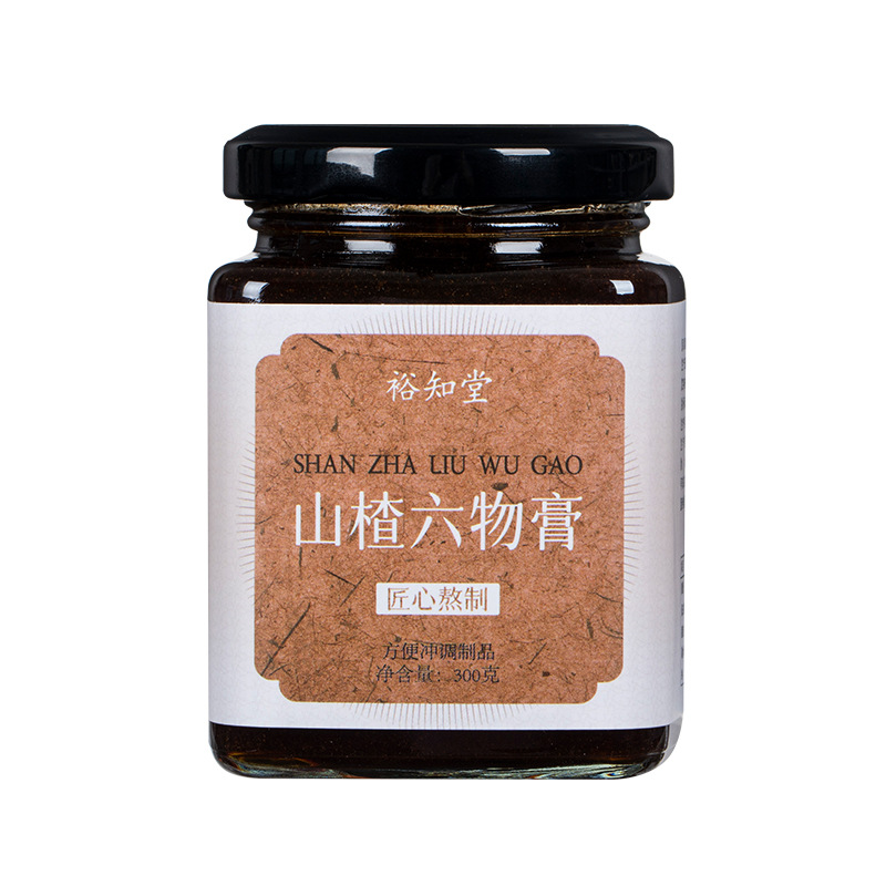 Hawthorn Six-Ingredient Paste (Shan Zha Liu Wu Gao) — Ready-to-Eat Herbal Paste with Chicken Gizzard Lining, 300g Jar - Image 5
