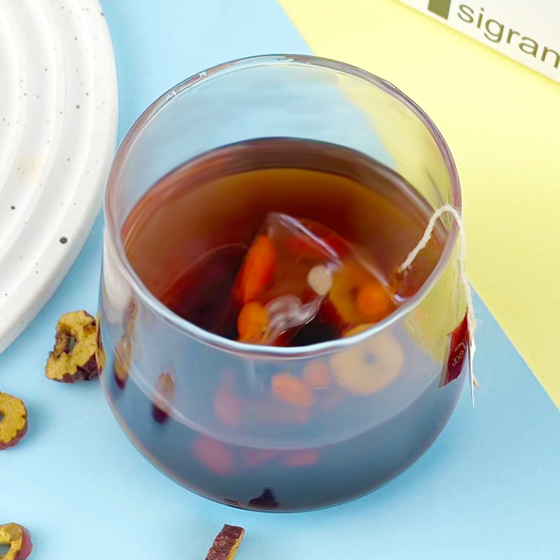 Ginseng Mulberry Wellness Tea Ren Shen Sang Shen Cha 20 Triangle Tea Bags 100g Sugar Free Herbal Blend - Image 3