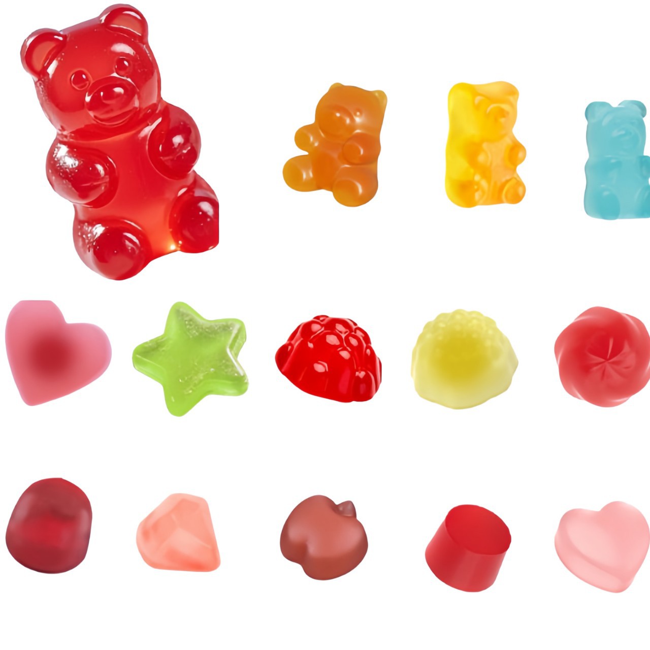 Blueberry Creatine Gummy Bears Lutein Soft Candy Custom Shapes and Flavors - Image 5