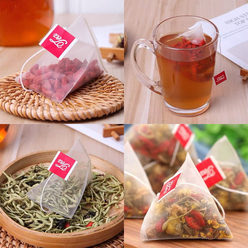 Triangle Tea Bag Blend Oolong Lemon Roselle Jasmine Poria Coix Herbal Tea 90g 30 Bags - Image 2