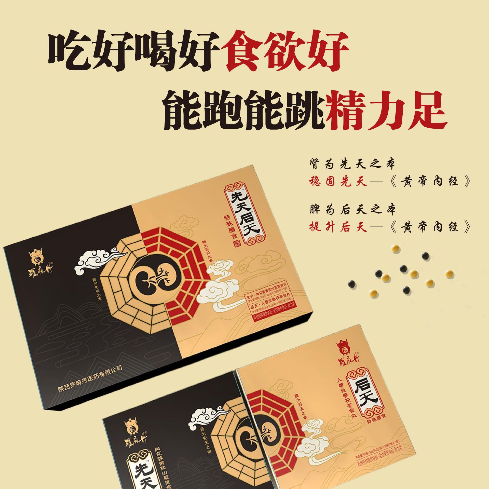 Cistanche Astragalus Cornus Herbal Pills Rou Cong Rong Huang Qi Shan Zhu Yu 36g Gift Box - Image 3