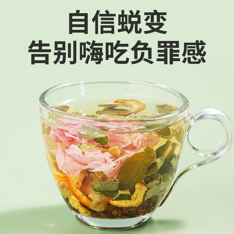 Winter Melon Rose Lotus Leaf Tea 144g Box Light Wellness Tea Bags 12 Pack Sugar Free - Image 4