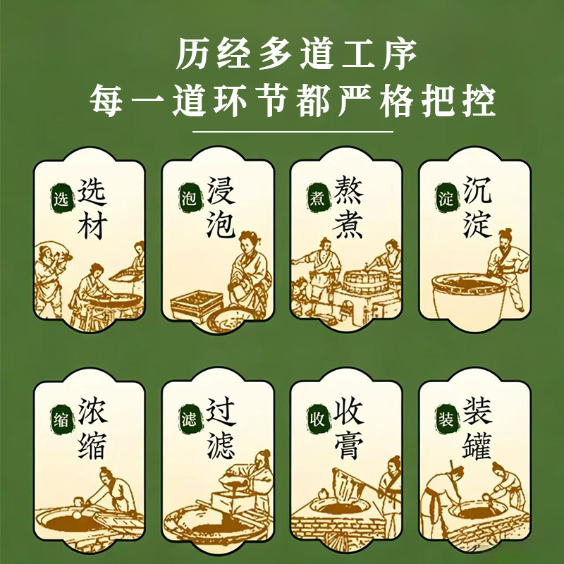 Wu Zhi Mao Tao Fu Shi Gao (Radix Fici Simplicissimae Herbal Paste) — Traditional Triple-Steamed Herbal Paste with Fu Ling & Chi Xiao Dou, 220g - Image 3
