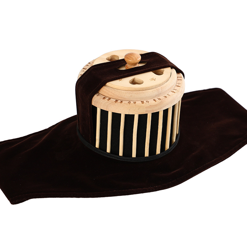 Wooden Moxa Box Single Hole Portable Moxibustion Warmer for Home Abdominal Heat Therapy with Aged Moxa Sticks - Image 5