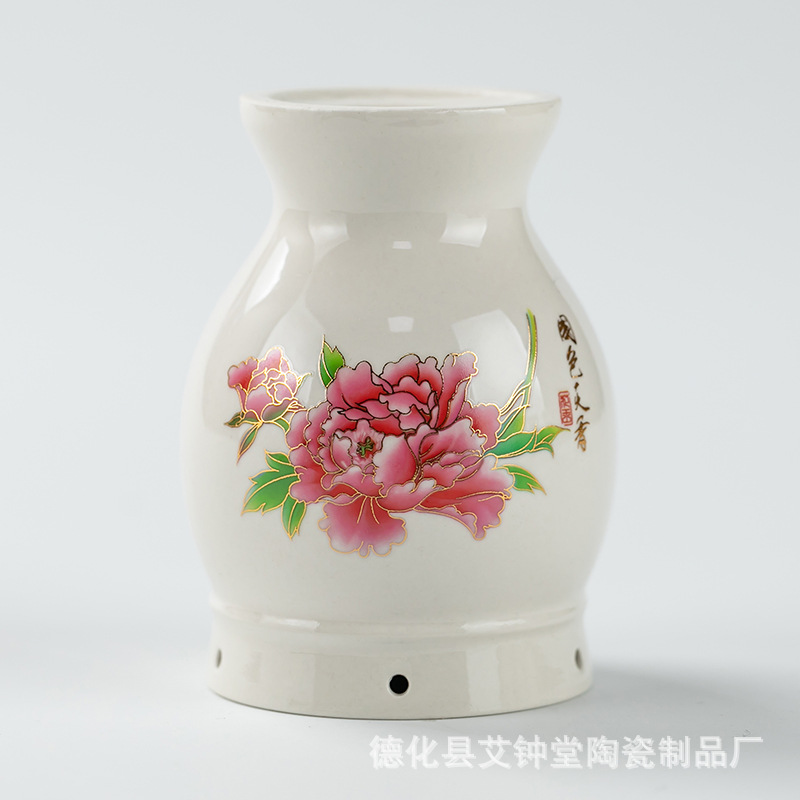 Ceramic Double-Layer Moxa Cup Multi-Function Moxibustion Box Full Body Handheld Gua Sha Jar - Image 5