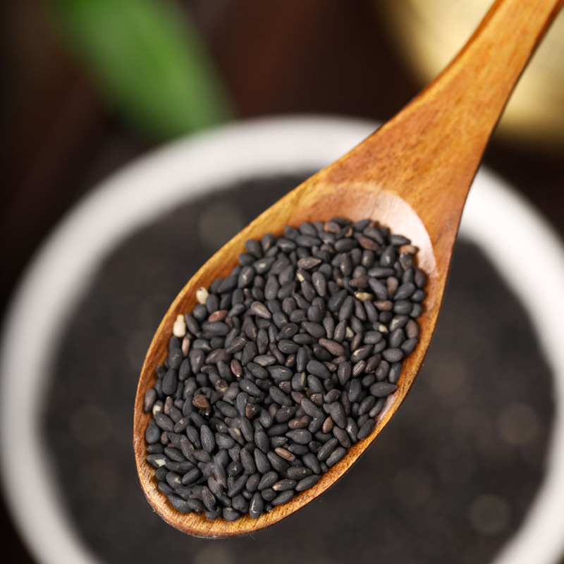 Roasted Black Sesame Seeds Hei Zhi Ma 500g Bag Ready to Eat Culinary Herb - Image 2