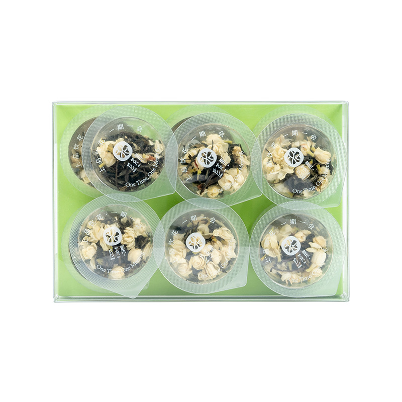 Jasmine Snow Tea 42g Mini Canister Fragrant Green Tea Blend with Adzuki Coix Seed Lotus Seed Poria - Image 5