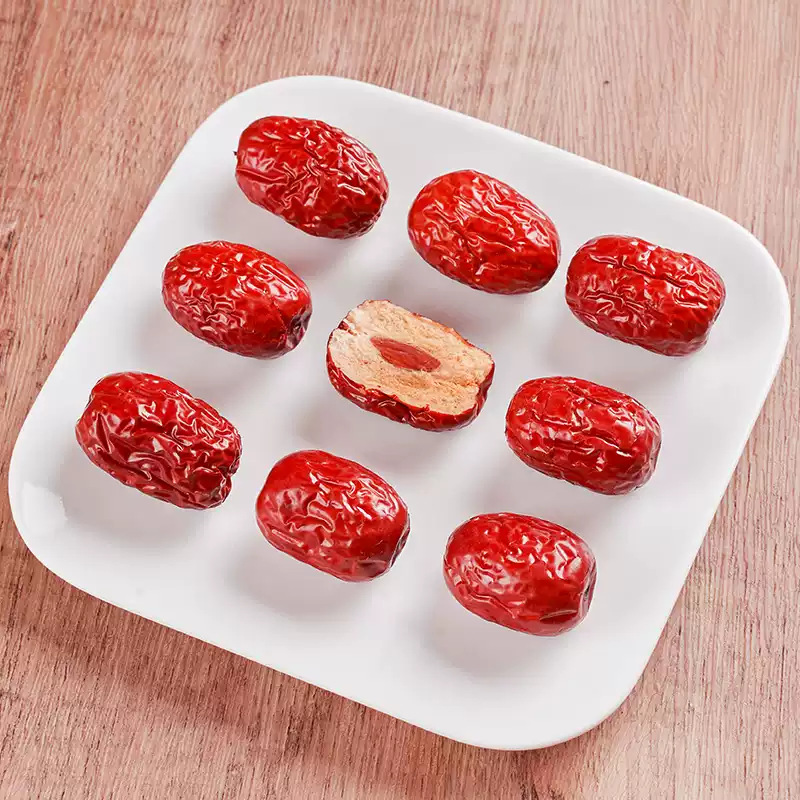 Hetian Red Dates 500g Dried Jujube Fruit for Soup Congee and Tea - Image 2