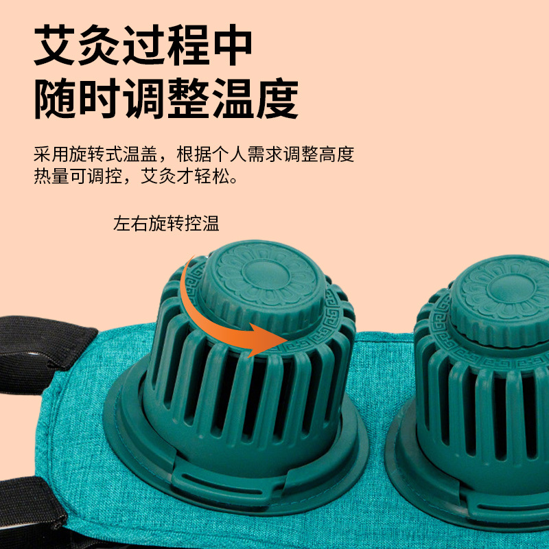 Smokeless Moxibustion Box Portable Ai Jiu Moxa Warmer Set for Home Body Use Pink Backpack Style - Image 3