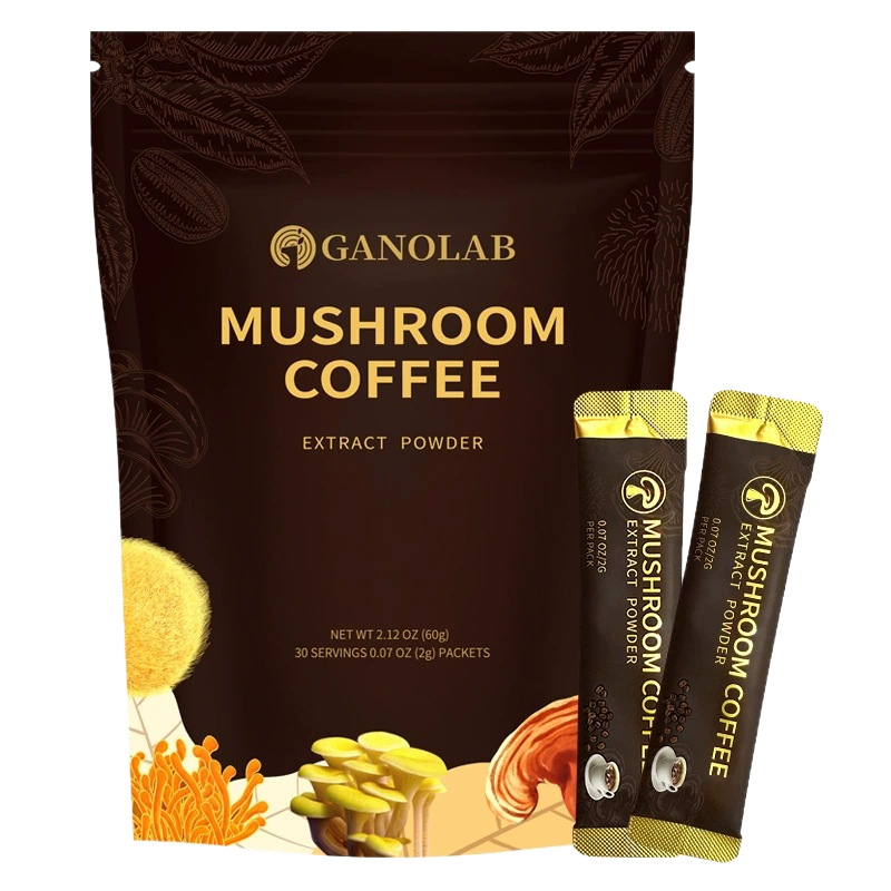 Five in One Mushroom Coffee Powder Blend with Arabica Coffee 180g Bagged Instant Drink - Image 5