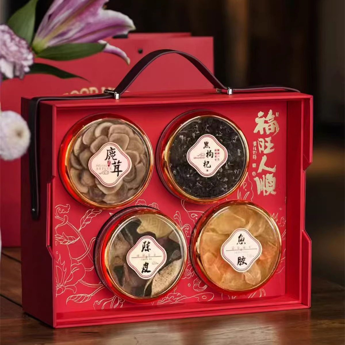 2026 Year of the Horse Gift Box American Ginseng and Bird's Nest Set New Year Gifting 600g - Image 2