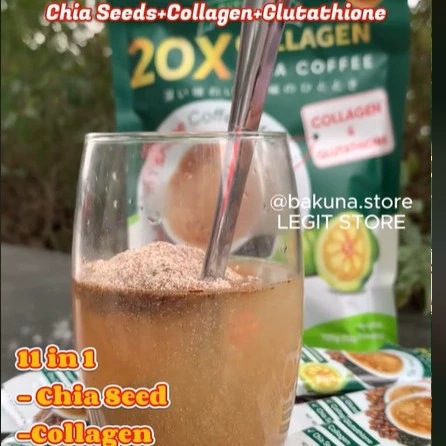 Collagen Chia Seed Coffee Original Flavor Light Roast Instant Drink Mix - Image 3