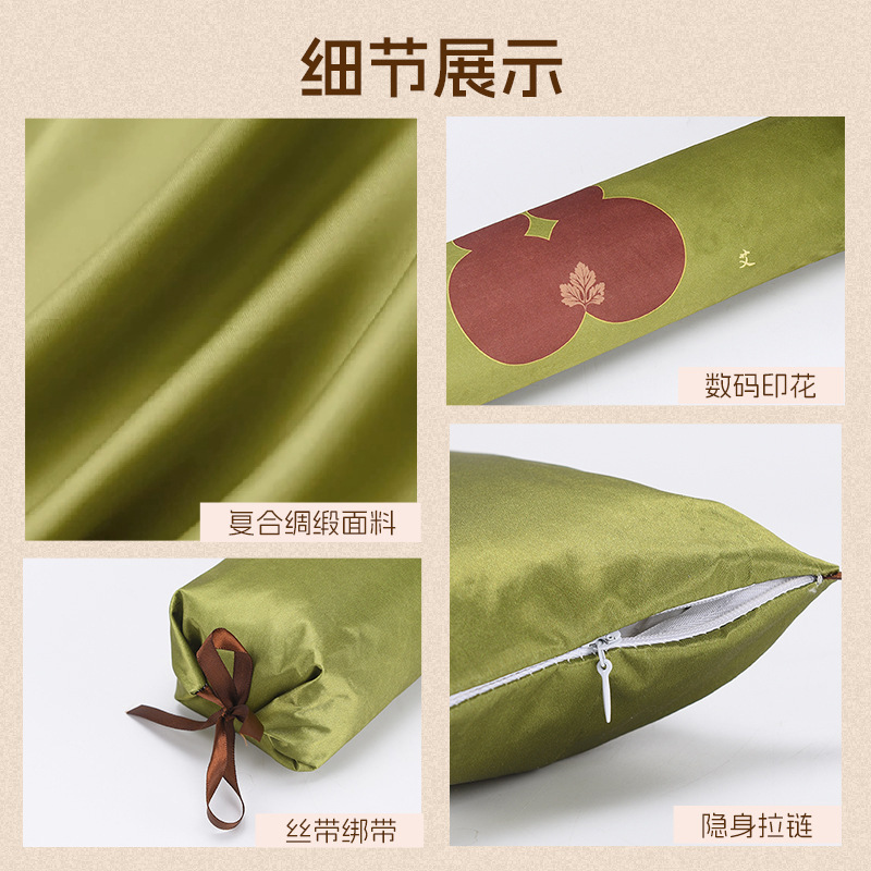 Mugwort Neck Support Pillow Ai Cao Cylindrical Herbal Cervical Pillow for Rest and Relaxation - Image 4