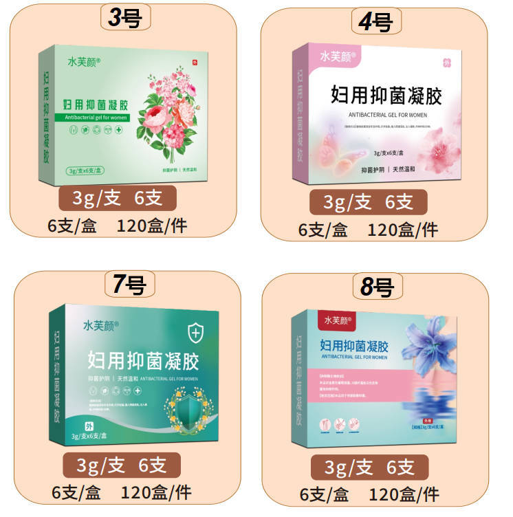 Water Fuyan Feminine Care Antibacterial Gel 18g Box Herbal Intimate Soothing External Use - Image 3