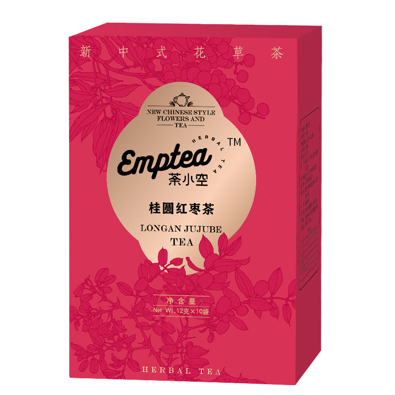 Longan, Red Date & Goji Berry Tea Blend with Rose — Herbal Flower Tea Gift Box - Image 5