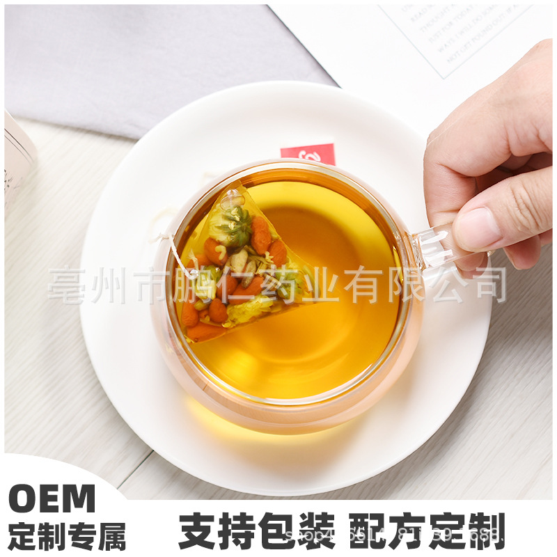 Triangle Tea Bag Wellness Tea Blend Herbal Flower Tea for Daily Home Brewing - Image 4