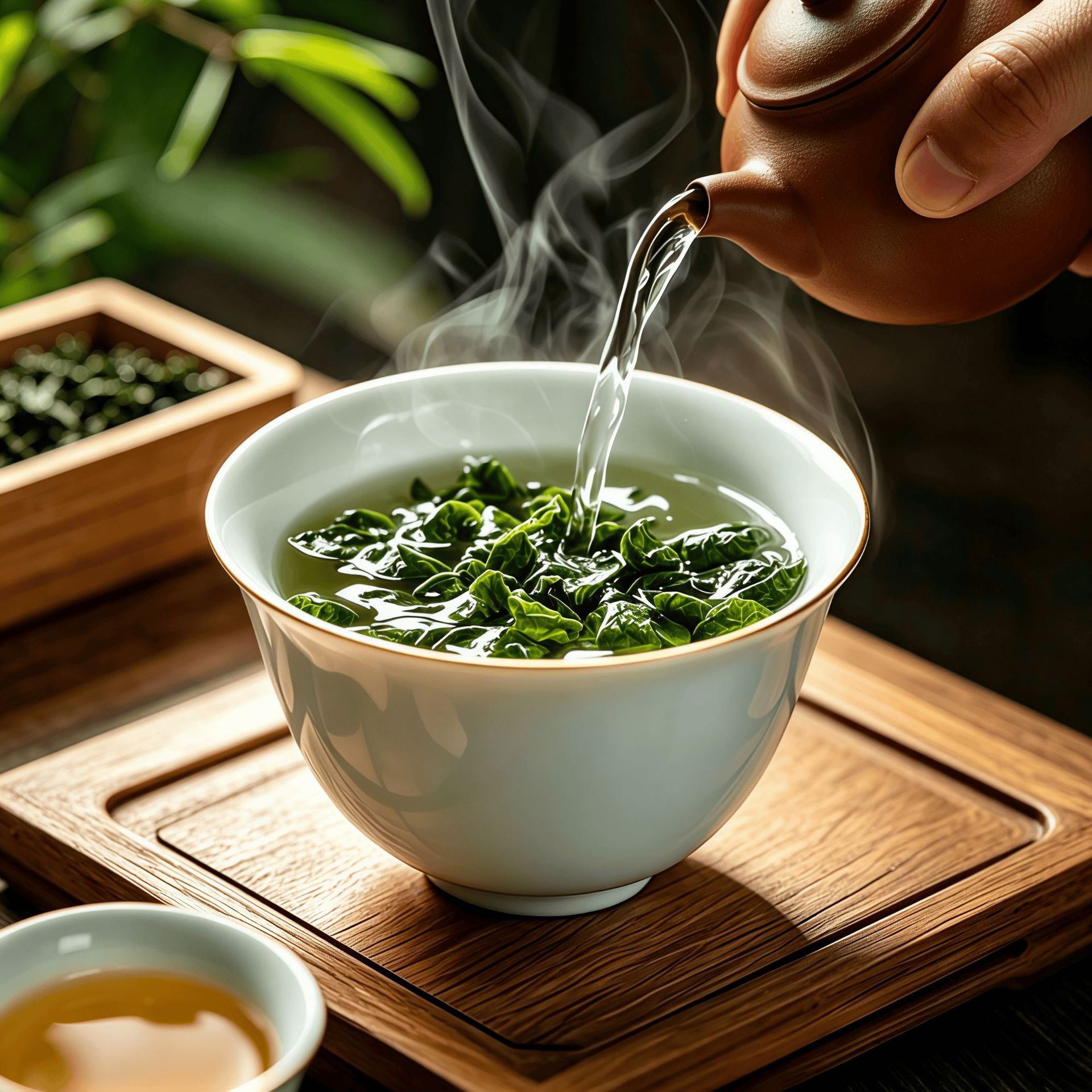 Small Leaf Kuding Tea Ku Ding Cha Loose Buds 10g Sample Tin Traditional Wellness Brew - Image 4