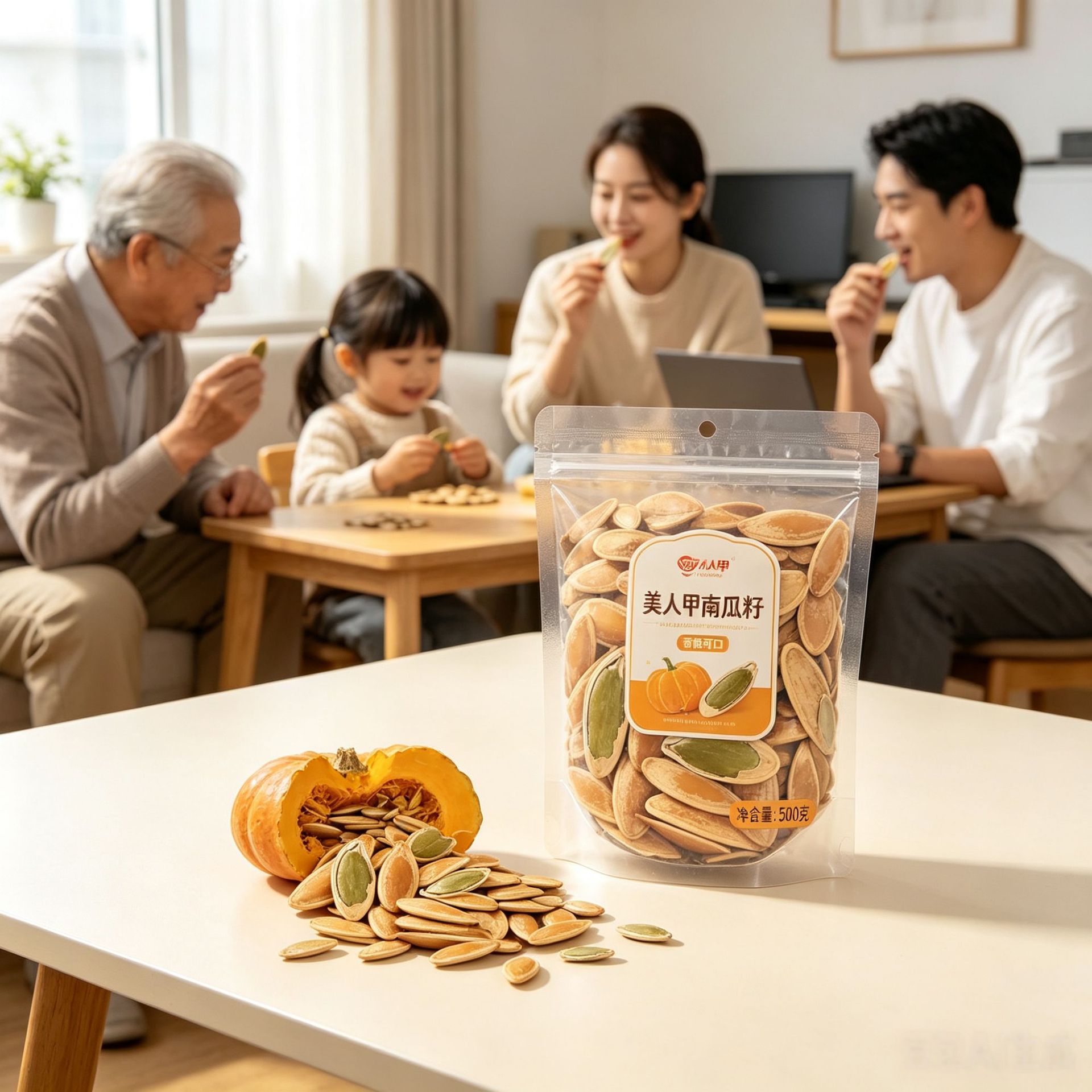 Hand Shelled Long Pumpkin Seeds 500g Nan Gua Zi Chinese Roasted Snack - Image 4