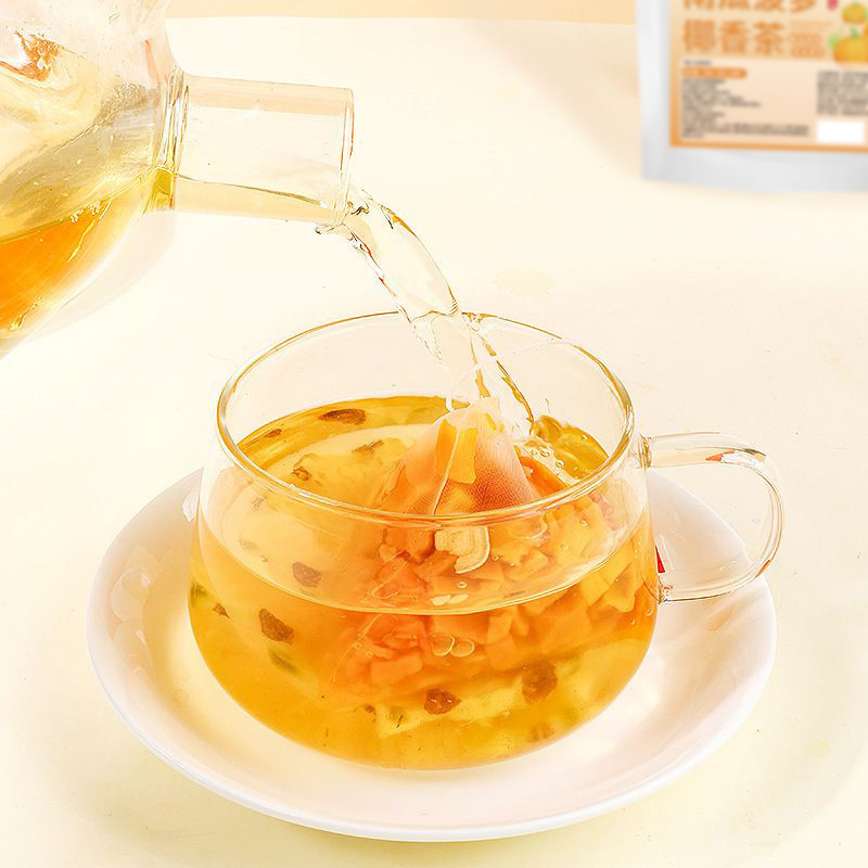 Pumpkin Pineapple Coconut Herbal Tea 50g Light Wellness Fruit Tea with Wuzhimaotao - Image 3