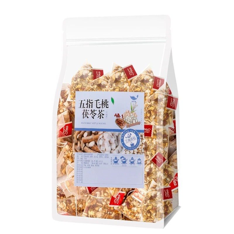 Five Finger Peach Root Damp Clearing Herbal Tea with Roasted Adzuki Bean Coix Seed and Euryale 150g - Image 5