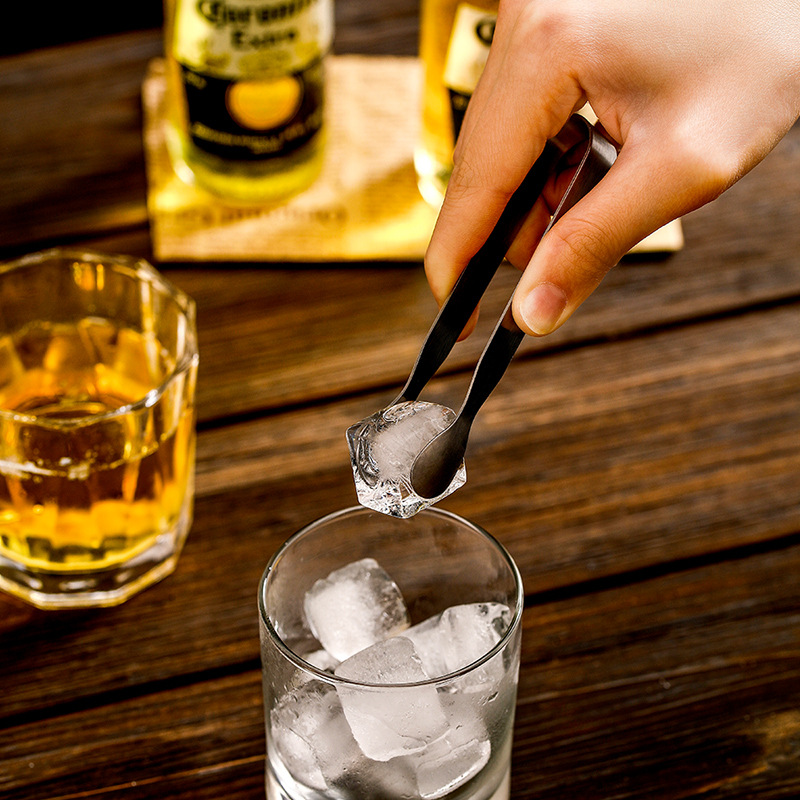 Stainless Steel Mini Sugar Tongs Small Ice Cube Tongs for Coffee Bar Dessert Snack Serving 5 Pack - Image 2