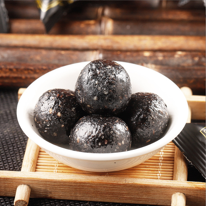 Rose Black Sesame Pills Mei Gui Hei Zhi Ma Wan 108g Handmade Nine-Steamed Herbal Snack - Image 3