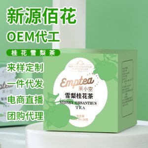 Snow Pear & Osmanthus Cold-Brew Tea — Golden Osmanthus, Pear, Kumquat & Apple Pyramid Tea Bags