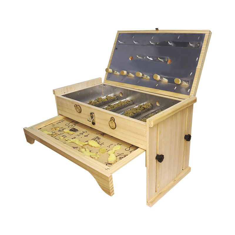 Solid Wood Moxibustion Box Adjustable Height Large Abdominal Warming Device Full Body Spa Tool - Image 5