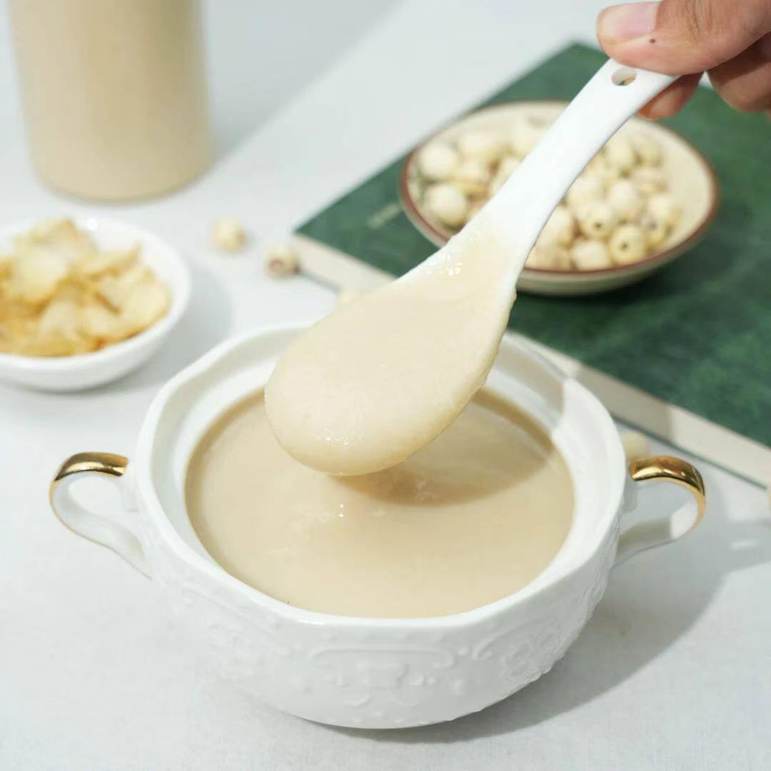 Lotus Seed Lily and Chinese Yam Powder 400g Instant Breakfast Drink Sugar Free - Image 3