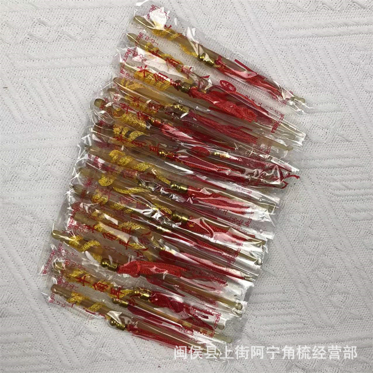 Natural Ox Horn Ear Pick Set 11cm Traditional Ear Cleaning Tool for Personal Care - Image 4