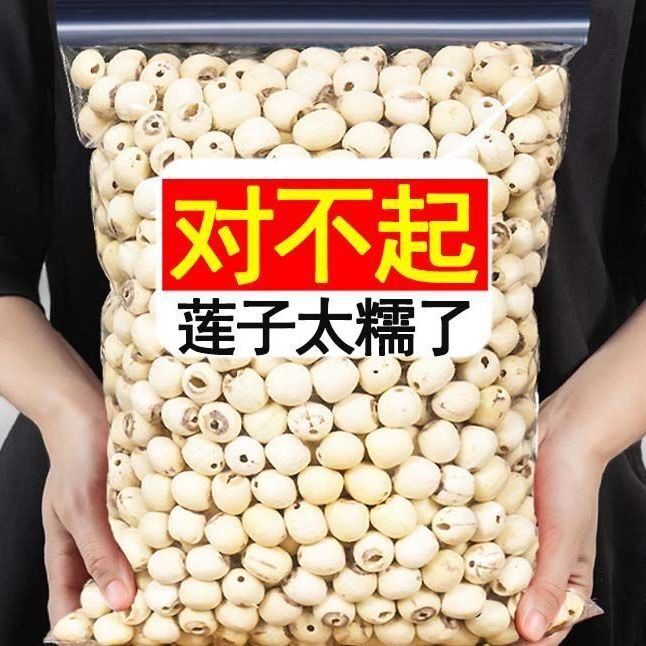 White Lotus Seeds Bai Lian Zi 500g Dried Coreless Hunan Lotus Seeds for Soup and Congee - Image 3